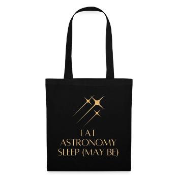 Eat Astronomy Sleep… Maybe - Sac en tissu - noir - Devant