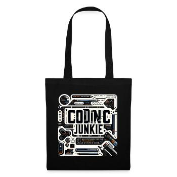 Accro au codage 11 - Sac en tissu - noir - Devant