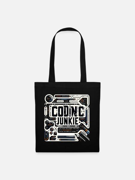 Coding Junkie 11 - Stoffbeutel - Schwarz
