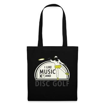 Music - Disc Golf - Tote Bag - black - Front