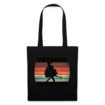 Voyager 1977 Retro Space Probe Mission - Tote Bag - black - Front