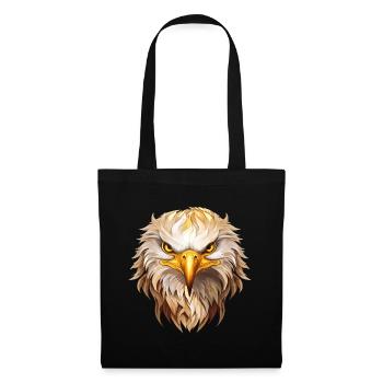 eagle, eagle head, bird of prey, bird of prey, animal, nature - Tote Bag - black - Front