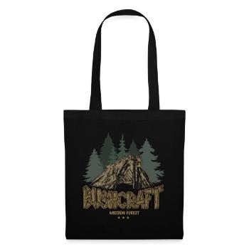Abri extérieur de survie Bushcraft Adventure - Sac en tissu - noir - Devant
