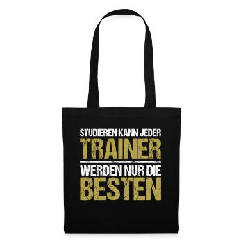 Anyone can study - Trainer Edition - Tote Bag - black - Front
