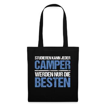 Anyone can study - Camper Edition - Tote Bag - black - Front
