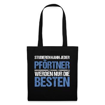 Anyone can study - Pförtner Edition - Tote Bag - black - Front