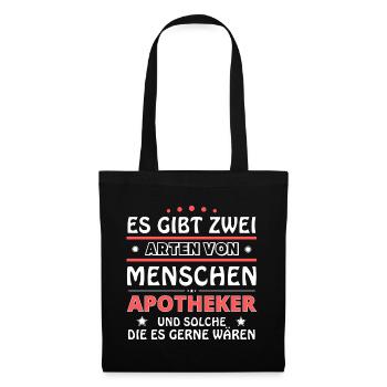Apotheker Geschenk - zwei Arten von... Design - Stoffbeutel - Schwarz - Vorne