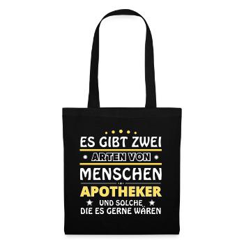 Cadeau d’apothicaire - Deux types de... Concevoir - Sac en tissu - noir - Devant