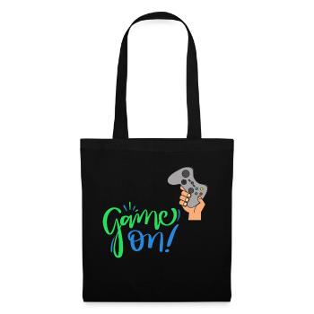 Game On - Ich bin ein Gamer! - Stoffbeutel - Schwarz - Vorne