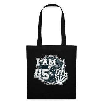 Im 45 plus 1 middle finger Skull funny 46th - Tote Bag - black - Front