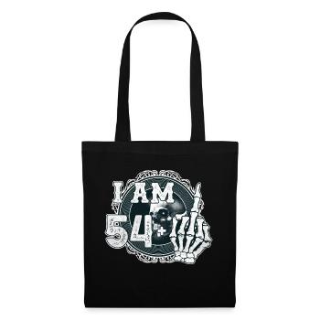 I'm 54 plus 1 middle finger Skull funny 55th - Tote Bag - black - Front