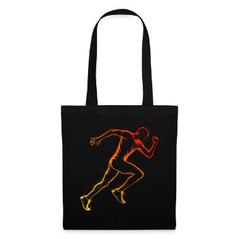 Cross Country Running Men Jogging Running - Tote Bag - black - Front