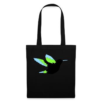 colibri - Sac en tissu - noir - Devant