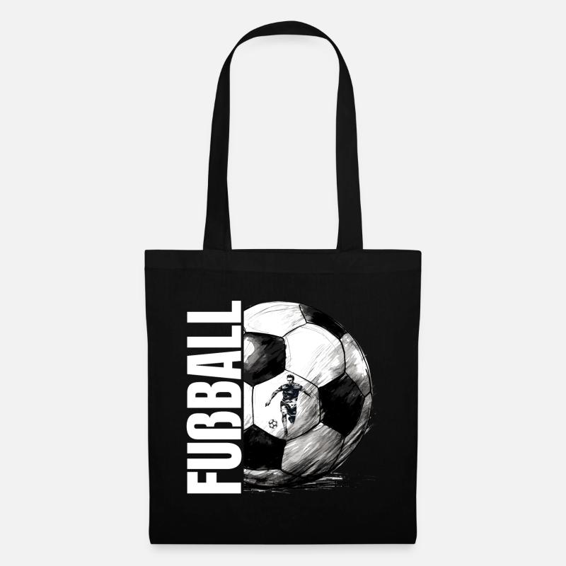 Fußball - Stoffbeutel - Schwarz