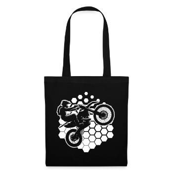 Women's Dirt Biker Dirt Bike Supermoto Freestyle Moto - Tote Bag - black - Front
