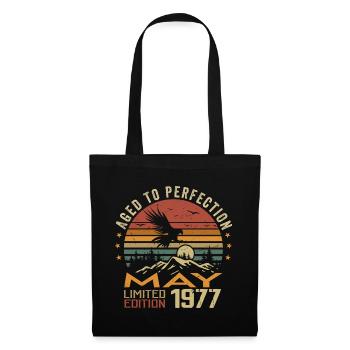 Mai 1977 Geburtstag Mai 1977 Geschenk 1977 Mai - Stoffbeutel - Schwarz - Vorne