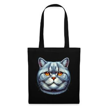 British Shorthair Cat - Tote Bag - black - Front