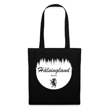Hälsingland Suède Autocollants de vacances Bock - Sac en tissu - noir - Devant