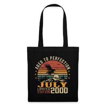 Vintage July 2000 Anniversary July 2000 - Tote Bag - black - Front