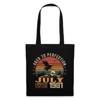 Vintage July 1981 Anniversary July 1981 - Tote Bag - black - Front