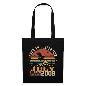 Vintage July 2008 Anniversary July 2008 - Tote Bag - black - Front