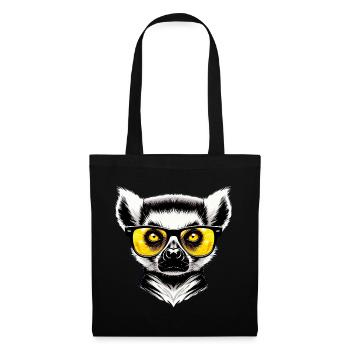 Lemur with Sunglasses - Tote Bag - black - Front