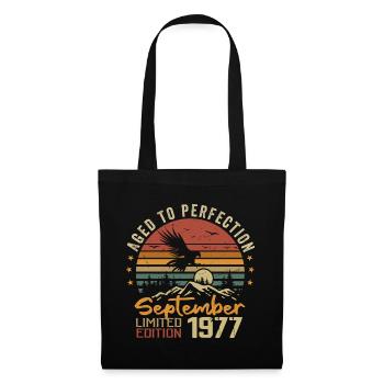 September 1977 Anniversaire Nées en Septembre 1977 - Sac en tissu - noir - Devant
