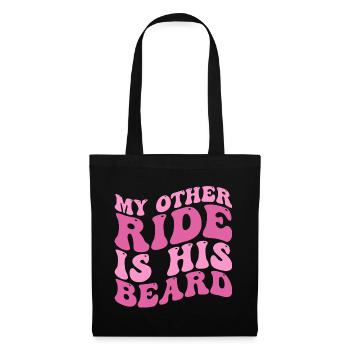 My Other Ride Is His Beard Tees Groovy Beard Lover - Sac en tissu - noir - Devant