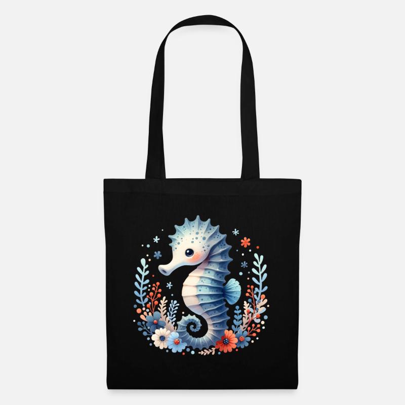Hippocampe Hippocampe - Sac en tissu - noir