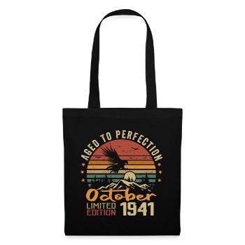 Vintage Octobre 1941 - Cadeau Rétro Octobre 1941 - Sac en tissu - noir - Devant