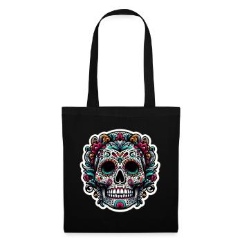 Los muertos Halloween day of the dead COLOR - Tote Bag - black - Front