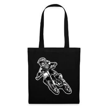 Motocross Women Girls Girl - Tote Bag - black - Front