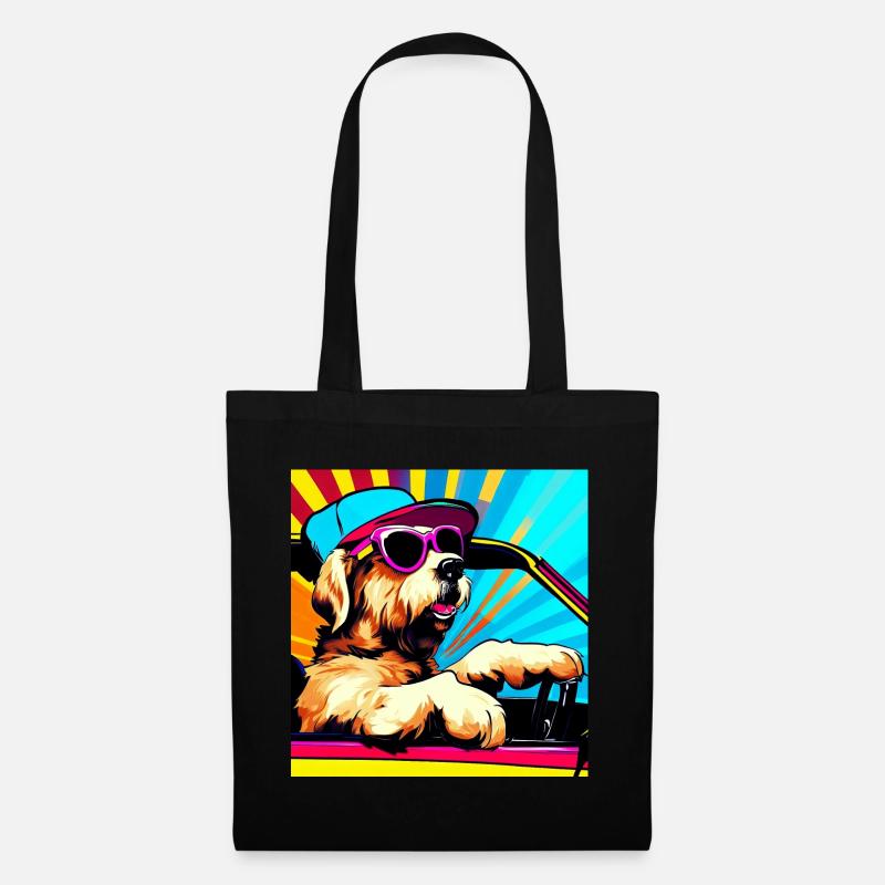 Hund - Stoffbeutel - Schwarz