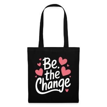 Altruisme Don désintéressé Donner d’école - Sac en tissu - noir - Devant