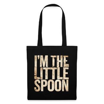 I'm The Little Spoon 14 - Stoffbeutel - Schwarz - Vorne