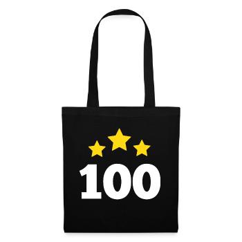 100 Years Star - 100th Anniversary Gift - Tote Bag - black - Front