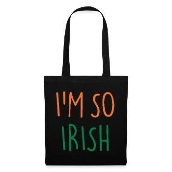 JE SUIS TELLEMENT IRLANDAIS Irlande Irlande - Sac en tissu - noir - Devant