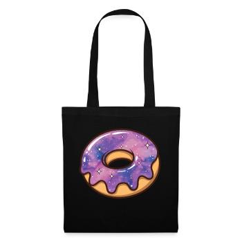 Kosmische Galaxie Donut - Stoffbeutel - Schwarz - Vorne