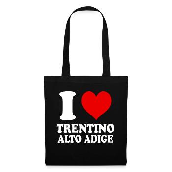 J’aime Trentin, Haut-Adige, région, Italie, ville - Sac en tissu - noir - Devant