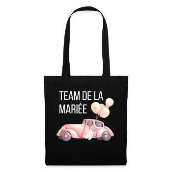 Bride's Team - Wedding Car - Tote Bag - black - Front