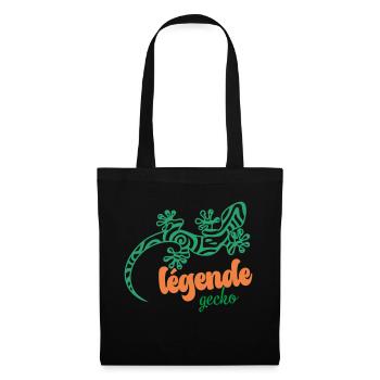 GECKO - Sac en tissu - noir - Devant