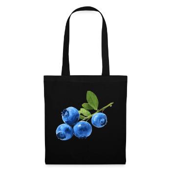 Bleuets - Sac en tissu - noir - Devant
