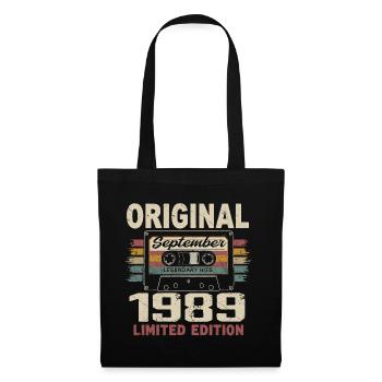 September 1989 Birthday, born in September 1989 - Tote Bag - black - Front