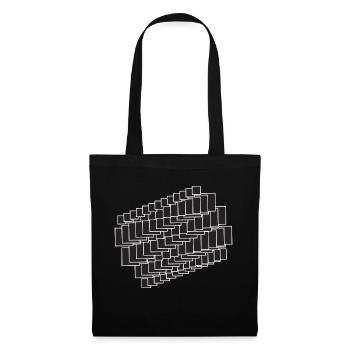 black squares composition - Tote Bag - black - Front