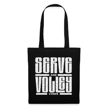 Tennis Serve and volley shirt Hoodie - Tote Bag - black - Front