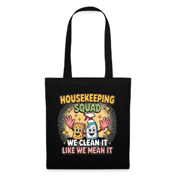 Funny Cleaning Design - Tote Bag - black - Front