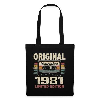 Novembre 1981 Cadeau Novembre 1981 - Sac en tissu - noir - Devant