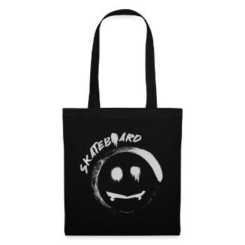 Skateboard - Sac en tissu - noir - Devant