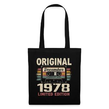 Cadeau D'anniversaire Décembre 1978 - Sac en tissu - noir - Devant