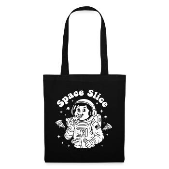 Pizza astronaute en tranches de l’espace - Sac en tissu - noir - Devant